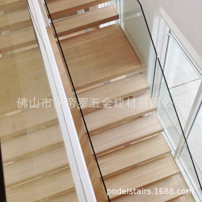 室内 钢木 直梁 楼梯保帝罗直型铁艺楼梯扶手栏杆护栏
