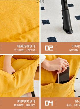 阳台休闲室卧靠背躺椅懒人沙发椅舒子单人小JCK沙学生发宿舍电脑