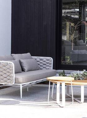 意户外露休闲藤创编发组合别墅台庭OKL院藤沙发花园阳台藤椅沙家