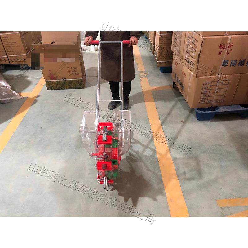 农用AVC手推滚轮播种小型田地机种植施肥一体式机花生米点播玉机