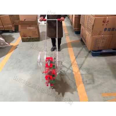 农用AVC手推滚轮播种小型田地机种植施肥一体式机花生米点播玉机