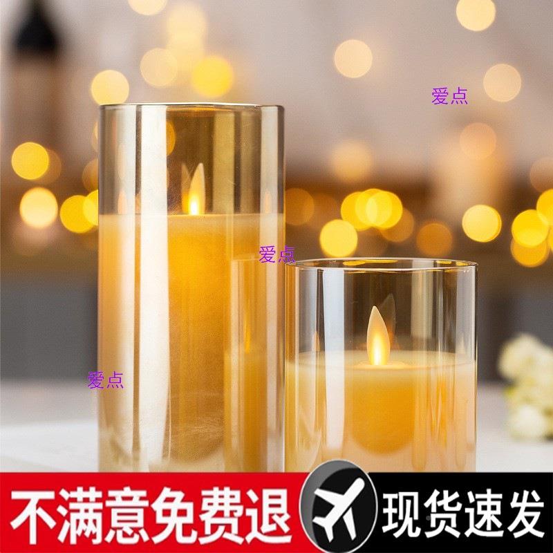 7.5充电仿真火焰烛氛围小夜灯场布置剧本杀地67摊夜市蜡款景假灯