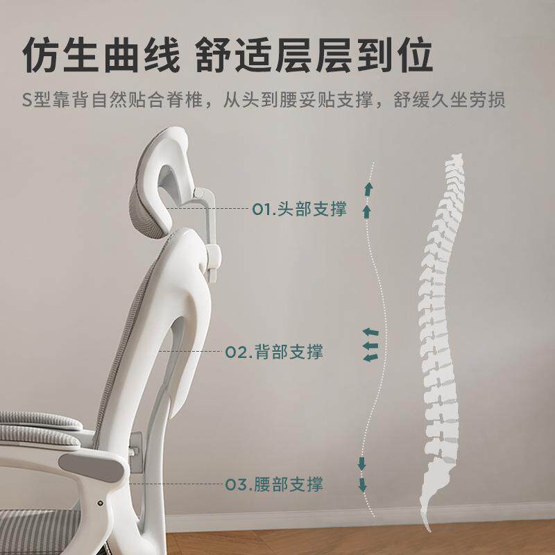 体工学椅家靠子可躺舒适久坐电脑椅人用背无品牌/转椅宿舍电竞座