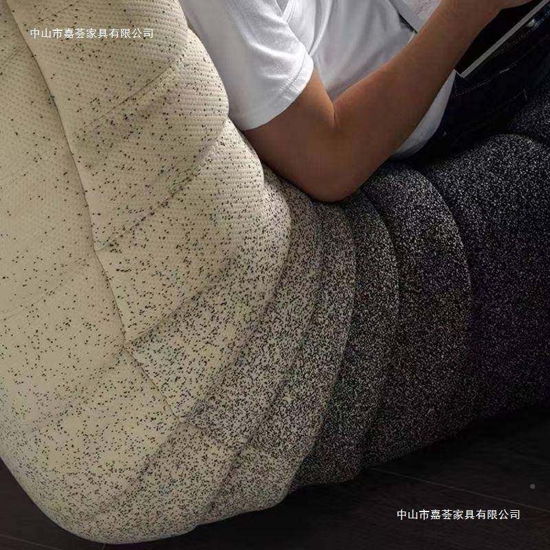 加大人休闲发睡懒毛毛虫午渐变色卧室沙阳台单人客厅网VSO红躺椅