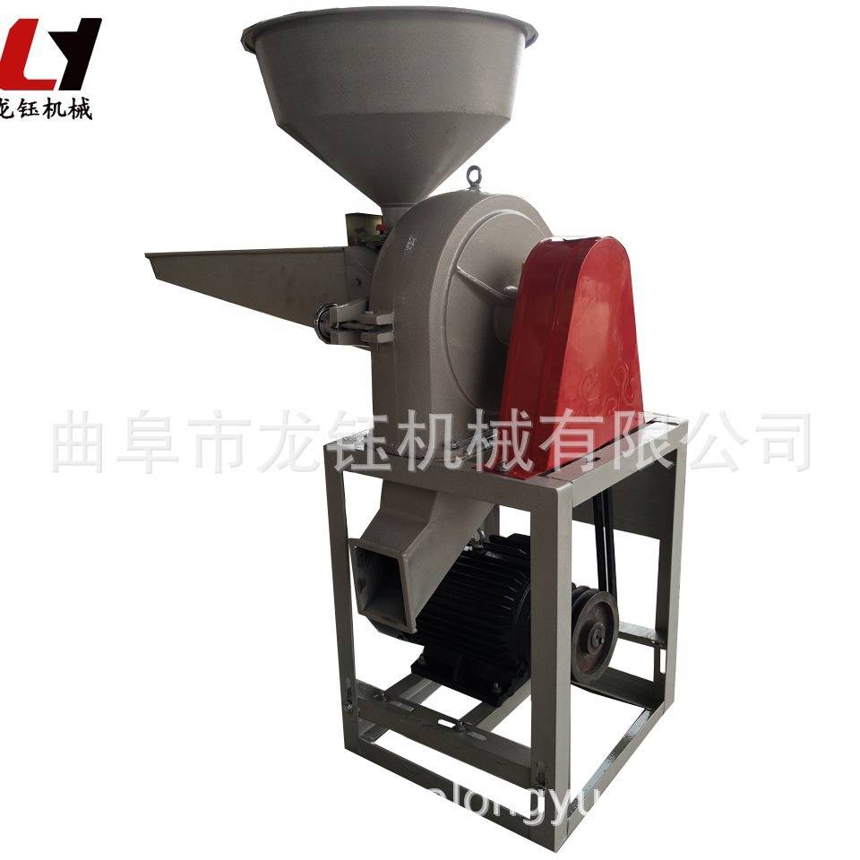 烧烤料粉碎机 龙钰牌35型自吸式玉米面粉碎机_小型调料粉碎机