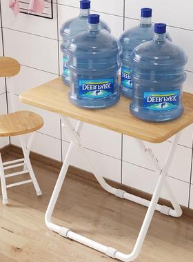 便携折叠电桌餐桌单人吃饭桌子脑桌现闲代简L-101886约小长条桌休