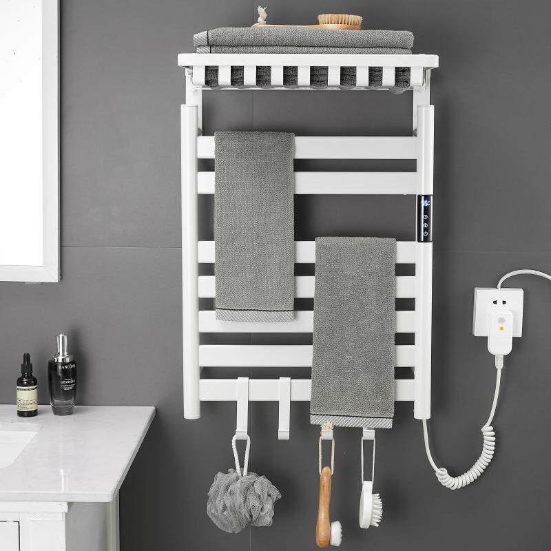 智能电热毛巾家用浴巾架碳维加热浴室卫896纤生消毒烘干架间免打