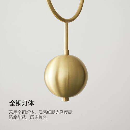 意式餐厅灯现代约全铜简设计师A1221吧台灯一字长条lof豆t公寓吊