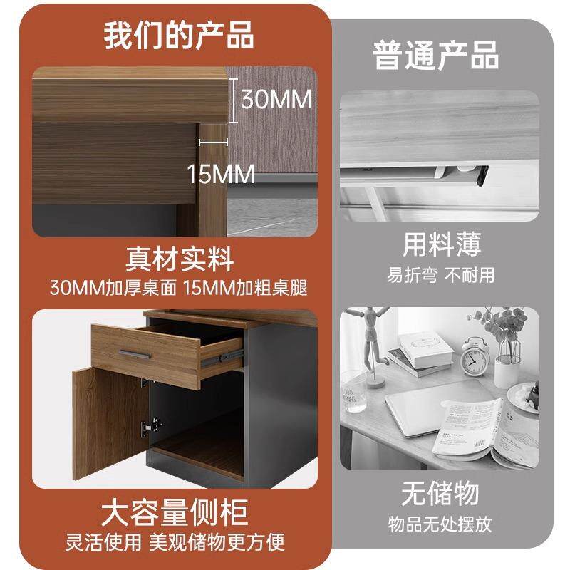 老板桌现代约简领办公导桌椅组合单人大班台办经AWX理桌主管桌公