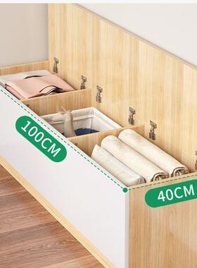 L阳柜台I飘窗卧室飘窗台储物白色翻盖矮柜可坐榻榻米上柜591开门