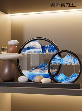 流沙柜画摆件感客门厅湾叶F987进口关玄电视柜酒办公室装饰品