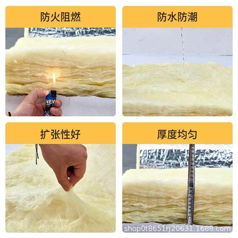 11玻璃棉毡养棚保温吸音隔音棉卷吊顶殖隔热棉棉大棚防火岩棉材料