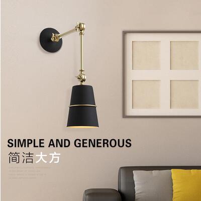 现代简书房壁灯亚马逊简灯约厅灯l296ed创意约具餐书桌床头收缩壁