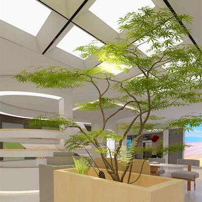景仿真鸡爪槭假枫树造仿生绿植景橱窗观地别墅玄关装饰落套装EFJ