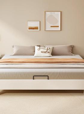 架木榻榻米实床头床静音齐边无49680排骨架床现代简约小户型民宿