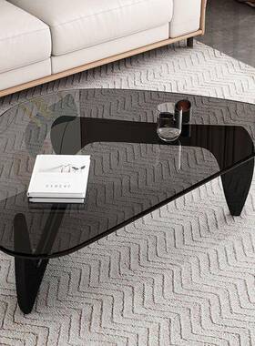 新代款玻璃面茶几桌台面简约家用客厅极现简VGJ网红阳小茶桌茶几