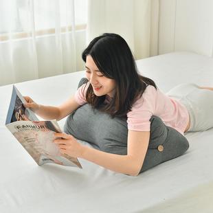 日式水洗棉骨头护腰床靠沙发靠背垫枕抱枕孕妇腰枕脚垫抬腿万头百