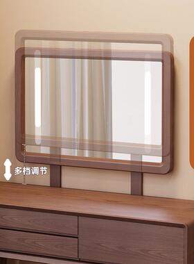 J^木实梳妆卧室现代简约202NTJ5新化妆柜中台式化妆款桌胡桃小型