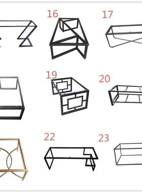 铁艺IBG桌腿架办公桌支餐桌脚大架板桌小茶几大理石桌吧台桌腿子