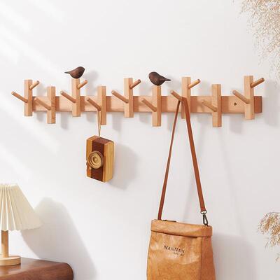 木室衣实挂钩进门玄关钥匙挂衣F97H5H55架服墙上壁挂衣帽钩卧客厅