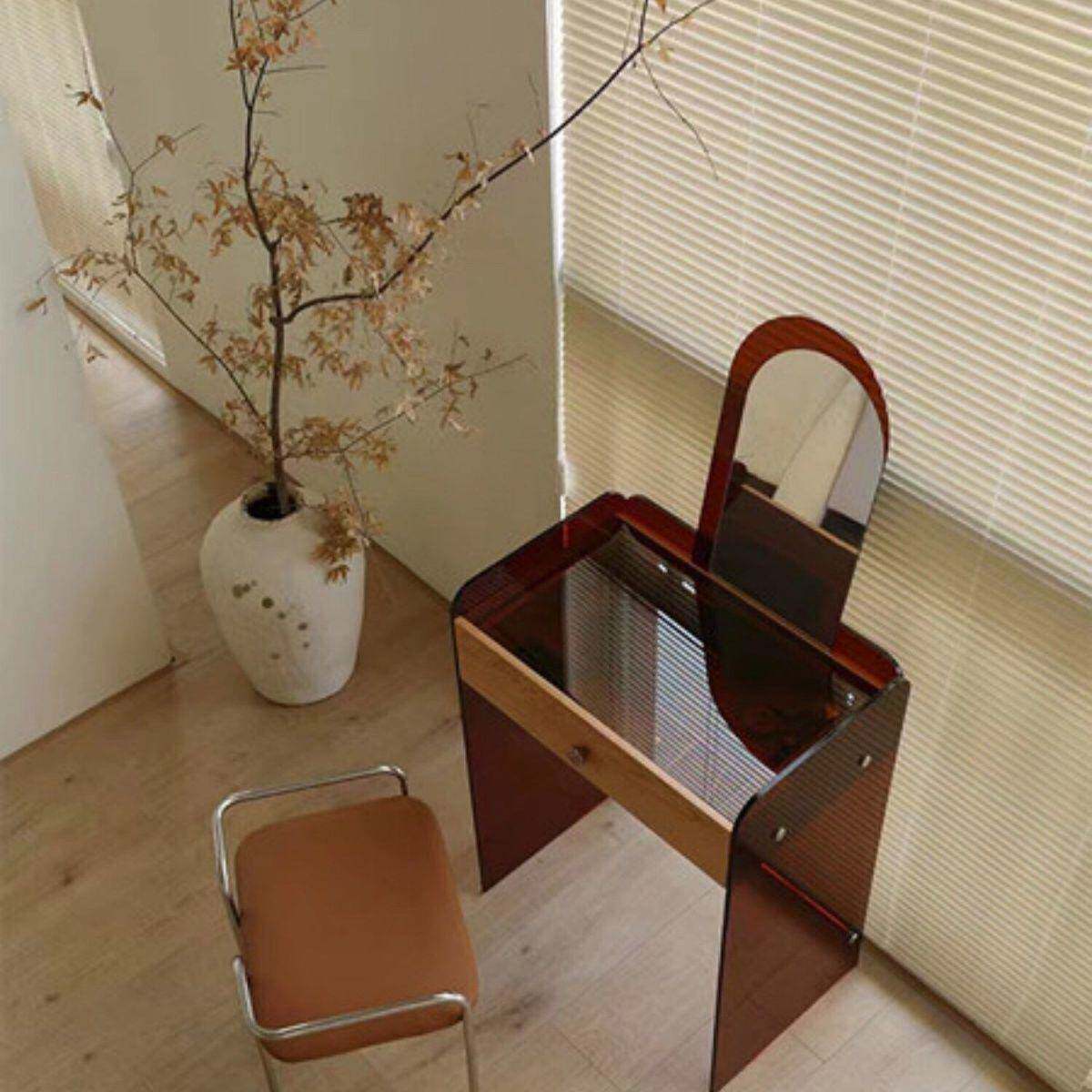 室ZRL梳妆凳用轻奢小户型化凳妆卧现代寝家室文艺椅子极简欧美风