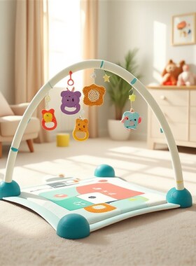 婴儿脚踏钢琴婴儿健身q架器多功能音乐玩具宝宝新生3个月婴儿玩具