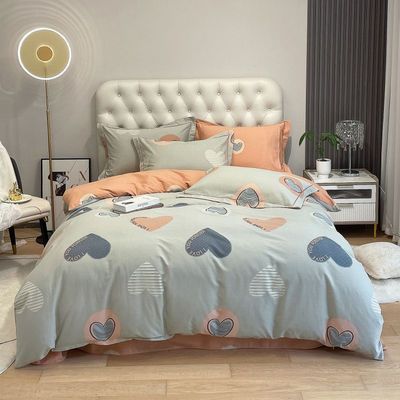 加厚纯棉全棉磨毛四件套床单被套家用G床上用品秋冬季床品套件新