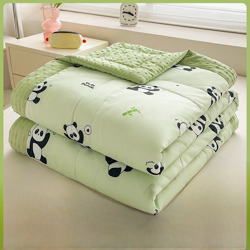 A类母婴级豆豆夏凉空调被夏季双人被子被芯可机洗单人儿童夏被O5