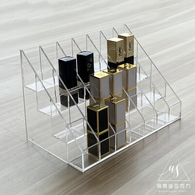 亚克力口红收纳盒insr多格网红化妆品置物桌面唇膏唇釉展示架子