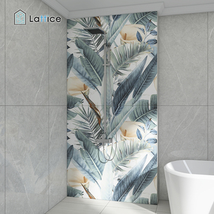 现代简约背景墙瓷砖玄关客厅走廊卫生间洗手间拼接大花砖600x1200