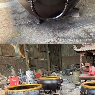 厂家定制大型铸铜鼎雕塑户外青铜纯铜鼎寺院香炉宗祠铸铜雕塑摆件
