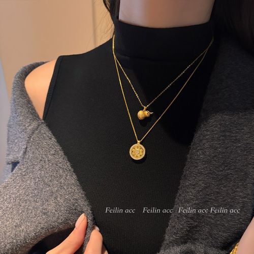 古法工艺十字架吊坠女满钻镶钻纯银项链女新款锁骨链挂坠礼物气质