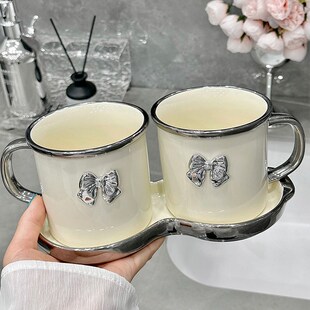 轻奢漱口杯牙刷杯家用情侣刷牙杯高级感牙杯洗漱杯子陶瓷牙缸