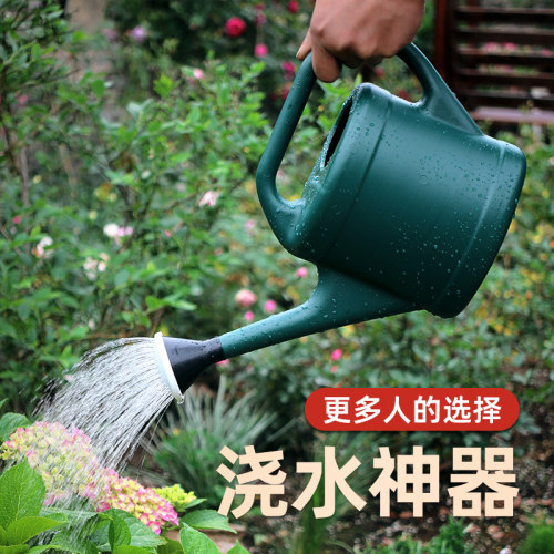 家用长嘴浇花洒水壶花洒壶浇菜加厚大容量大号复古塑料浇水壶小型