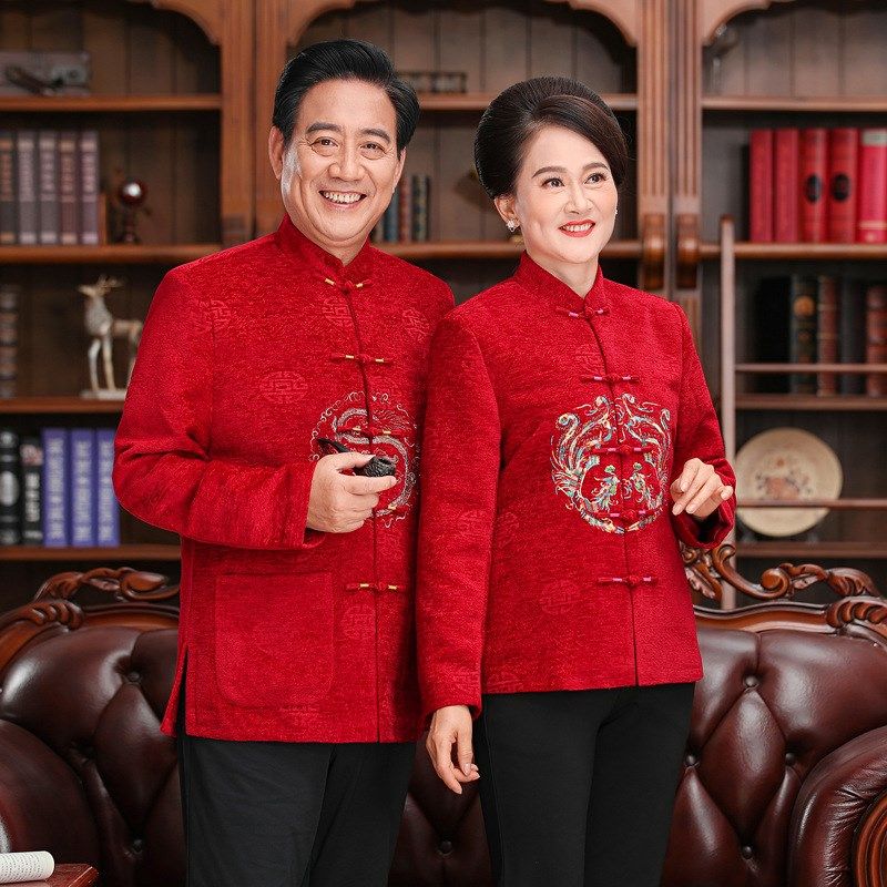秋冬中老年男士唐装上衣爸妈棉袄中国风情侣老人生日外套全家福,男装,唐装,淘宝优惠券,粉丝福利购,淘宝优惠卷