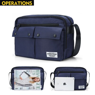 日系尼龙男青年经典款潮工装上班短途旅行多功能大学生单肩斜挎包
