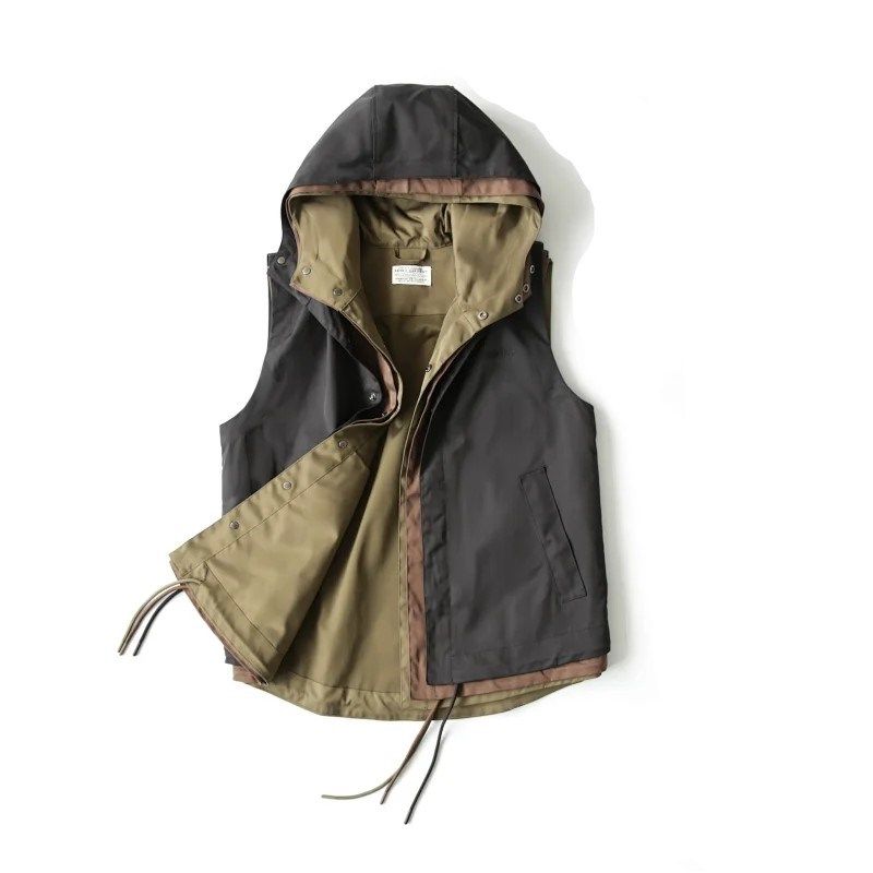 2023新款男士马甲连帽机能工装帅气防风面料潮男字母百搭坎肩外套,男装,常规马甲,淘宝优惠券,粉丝福利购,淘宝优惠卷