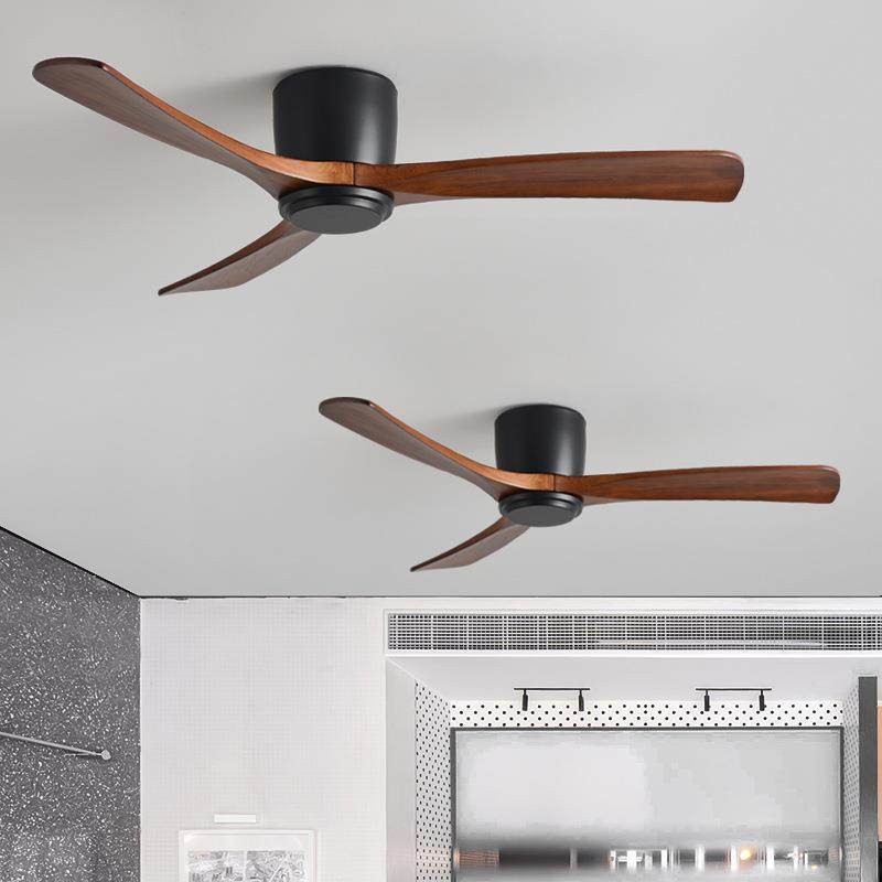 56寸吊扇大风力北欧实木吊扇客厅家用餐厅工业复古商用吸顶电風扇