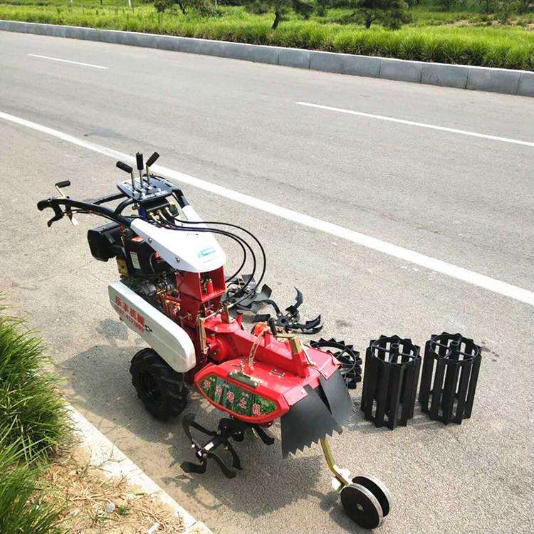 四驱型手扶微耕机 多种田园管理机 灵巧轻便多功能田园管理机