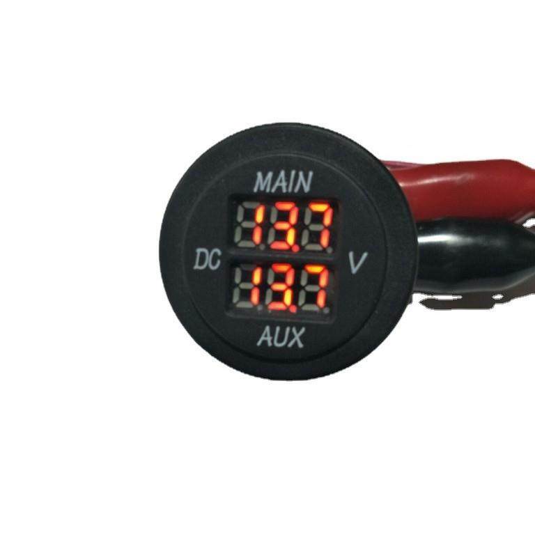 厂家供货改装3-36V双显示12-24V数码电压表蓝红绿数码电流表显示