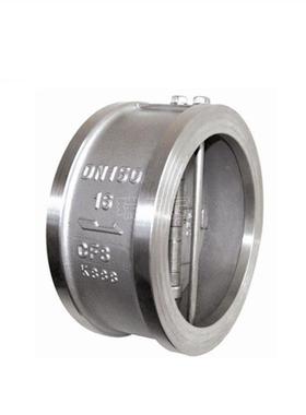 3031不6LCKL锈钢双4瓣蝶式对夹止回阀76W-16P蒸汽H零泄露2205