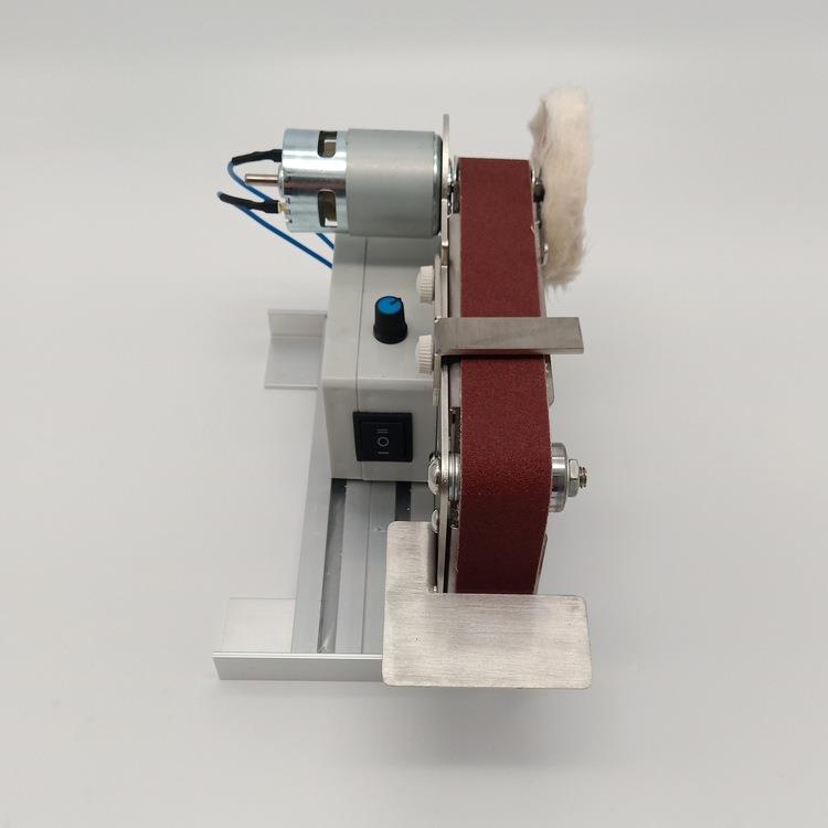 型迷你电动砂KIL带机沙抛光机电动小打磨机开刃机磨刀机DIY台式磨