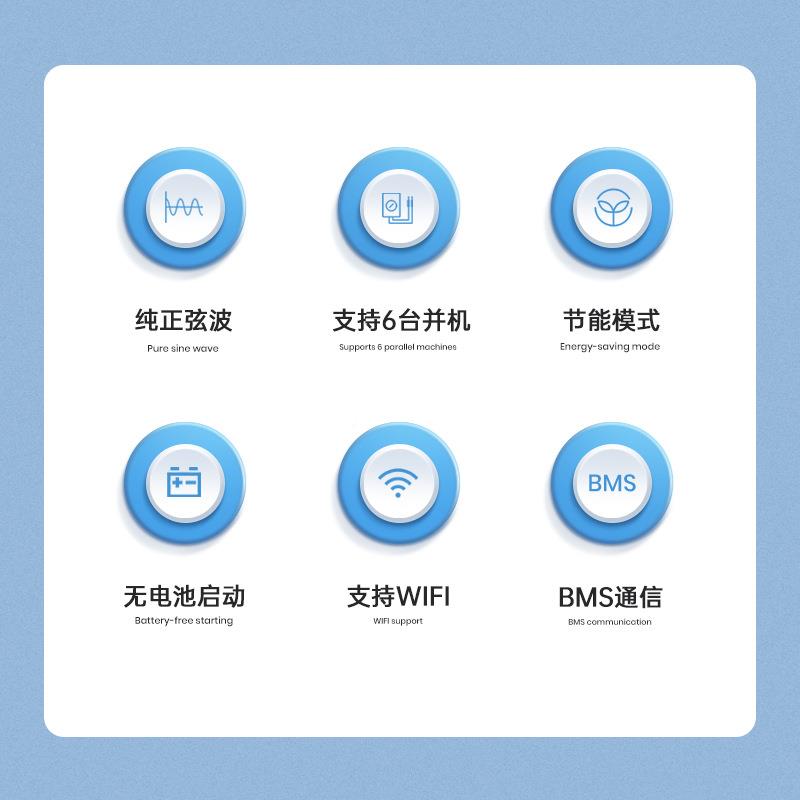 GD11048M1器1K出高频双输太阳能逆变可并机W光伏储能逆变器纯正弦