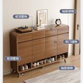 大容量实木鞋 柜外门口收家用入户门楼纳B278CB1道玄关柜一体储物