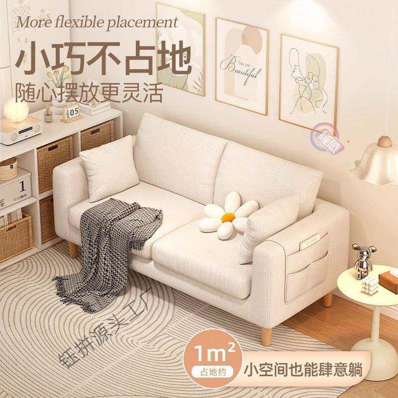 卧懒客LSZ人沙发现代简约小型厅出租房公寓户室双人三人位可拆洗