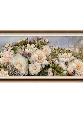 美式客画厅装饰横幅花开富卧室头主床卧SF647200挂画欧式沙发背景