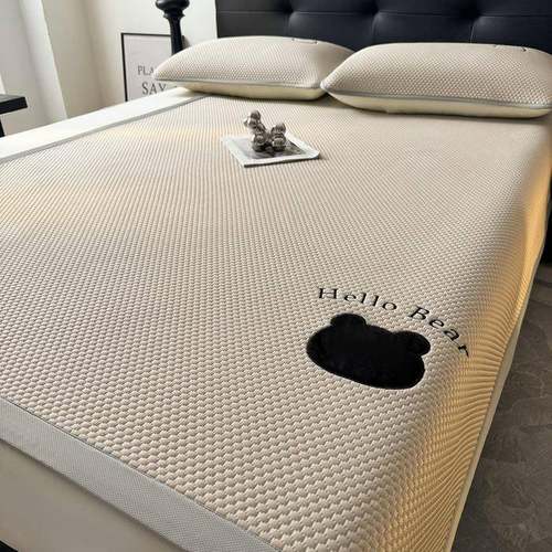 高端生加厚冰豆款豆凉席夏天2025新款床单床笠冰lx22243X席学宿丝