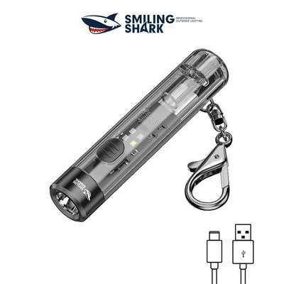 Keychain flashlight rechargeable multifunctional LED light