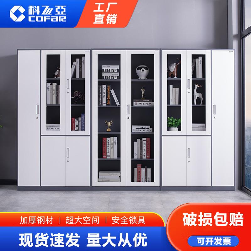 科飞亚办公室文件柜凭证案柜钢制柜01资储物档柜加厚料带锁收纳柜