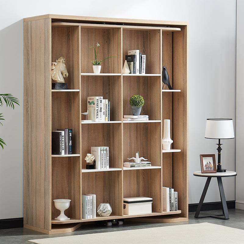 工厂直销旋折AMM-旋转叠转床隐形床功能翻转多床书柜组合床家具床